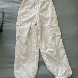 DSG White Elastic Waist Cargo Pants